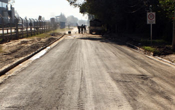 Un pequeño asfalto unirá la Colectora Este con la antigua ruta 9