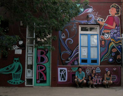 Nuevo mural en la biblioteca Rivadavia