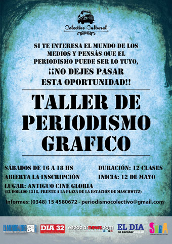 Taller de periodismo gráfico en el Colectivo Cultural