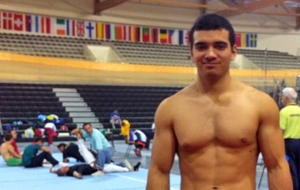 El gimnasta escobarense Mauro Martínez compitió en la Copa del Mundo de Portugal