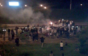 Garín, al rojo vivo: Vecinos cortaron la Panamericana para reclamar seguridad