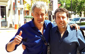 La moda “Corta la bocha”: Walter Blanco se reunió con el actor Ivo Cutzarida
