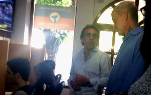 Francisco De Narváez vino a Escobar y se reunió con el intendente Sandro Guzmán