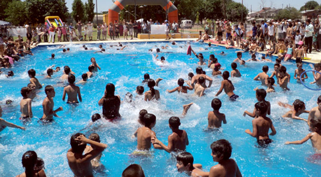 Pileta libre con arancel social en los polideportivos municipales