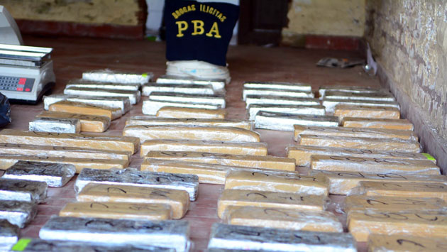 Incautaron cien kilos de marihuana en una quinta del barrio parque El Cazador