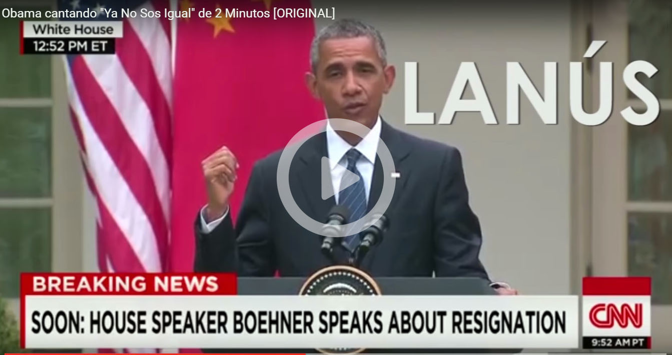 Obama cantando 2 Minutos: el video de un escobarense que se viralizó en YouTube