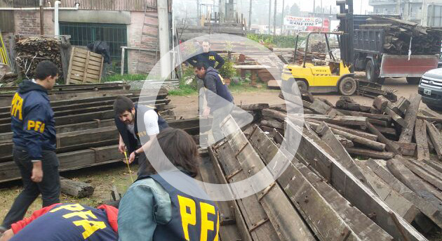 Encuentran más de 450 tablones robados a Metrovías en un aserradero de Matheu