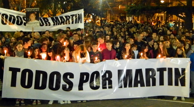 Nueva marcha de silencio en Escobar por el asesinato de Martín Scaldafferro