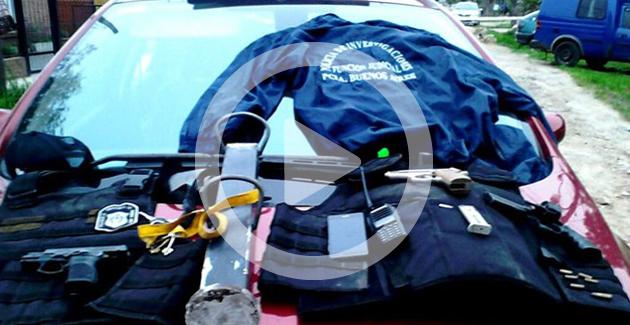 Robo, persecución y tiroteo: detuvieron en Garín a dos ladrones vestidos de policías