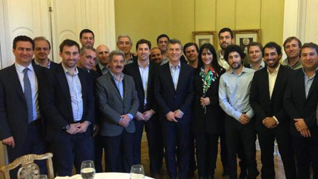 Leandro Costa participó de un almuerzo con el presidente Macri en la Casa Rosada