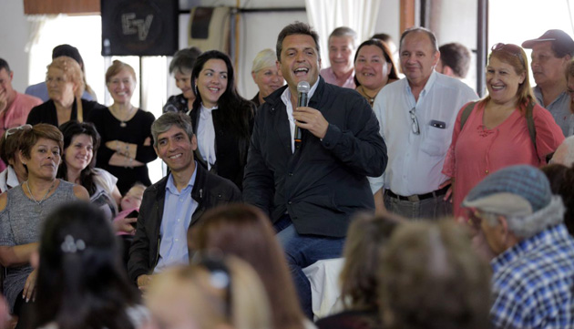 Tour electoral de Sergio Massa por Garín, Escobar y Matheu junto a Luis Carranza