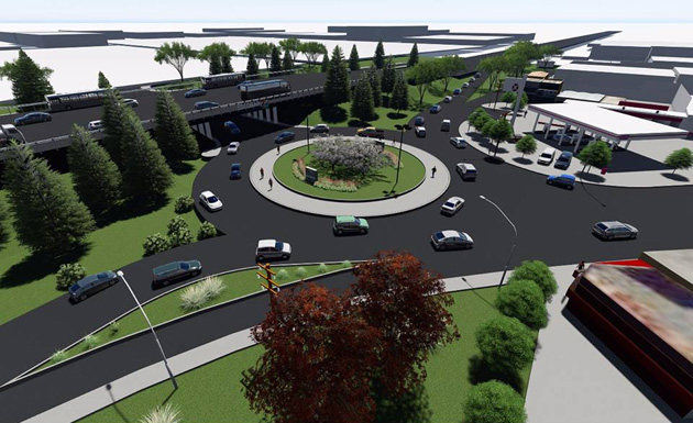 Harán una rotonda en la entrada de Maschwitz para reorganizar el tránsito