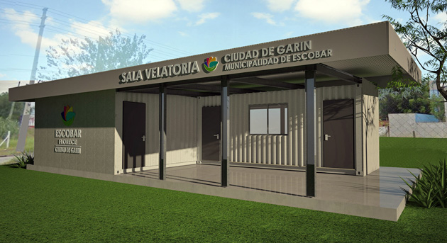 Harán una sala velatoria municipal en Garín con tres contenedores adaptados