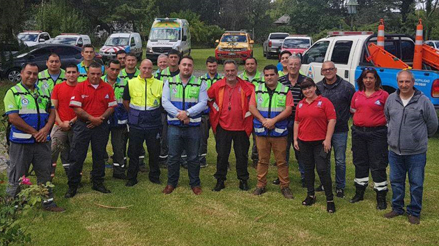 Directores de Defensa Civil de siete municipios se reunieron en Loma Verde