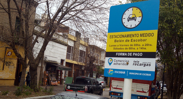 Aumentó 30% promedio el precio del estacionamiento medido en Escobar
