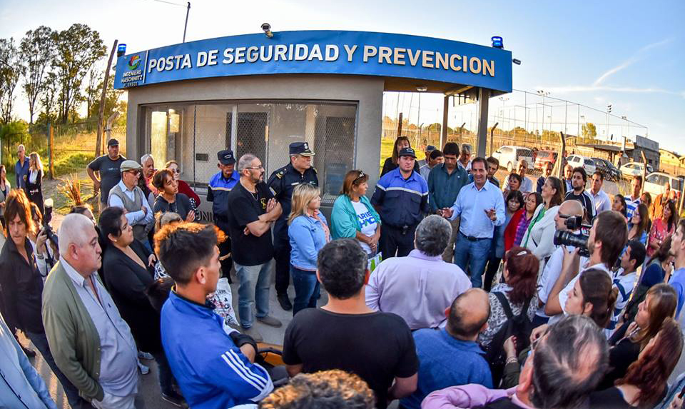 Inauguraron una posta de prevención y más cámaras de vigilancia en Maschwitz