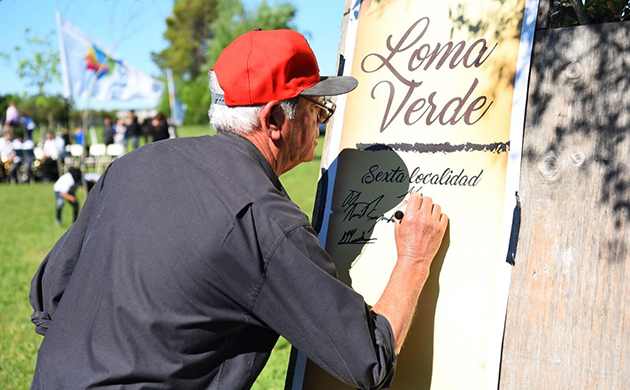 Habrá festejos en Loma Verde por el segundo aniversario de la localidad