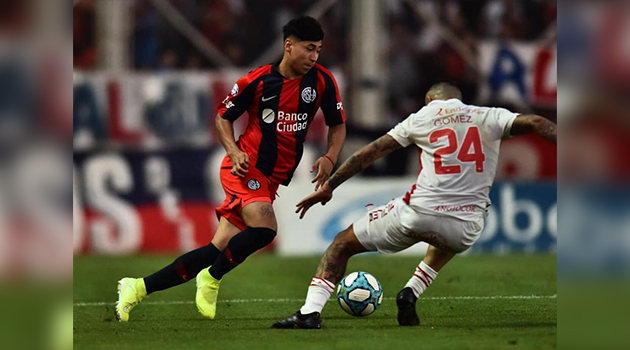 Tiene 16 años, es de Maquinista Savio y debutó en la primera de San Lorenzo
