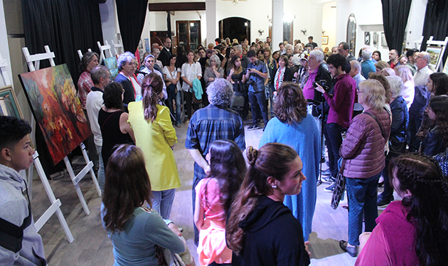 Calidad, talento y calidez en la primera muestra de artes visuales de El Cazador