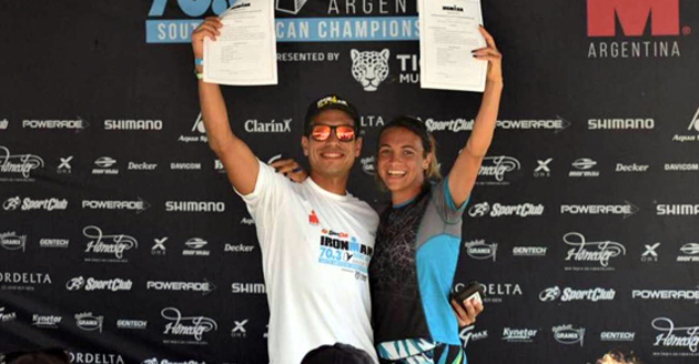 Dos escobarenses clasificaron al Mundial Ironman 70.3 de Nueva Zelanda