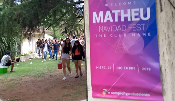 La “Matheu Fest” de Navidad terminó con patrulleros, clausura y multas