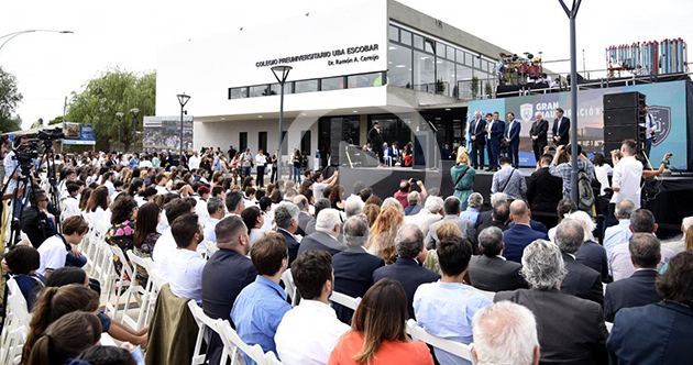 Día histórico en Escobar: Se inauguró el colegio preuniversitario de la UBA