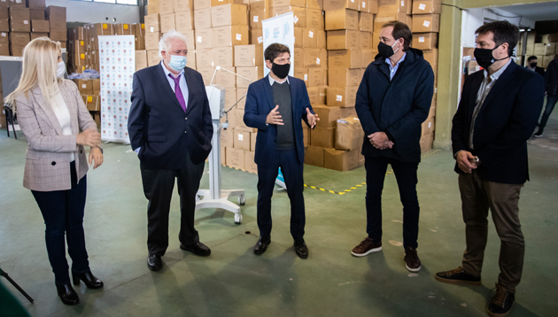 Coronavirus: Axel Kicillof entregó tres nuevos respiradores al hospital Erill
