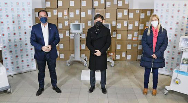 El hospital municipal Néstor Kirchner recibió diez nuevos respiradores mecánicos