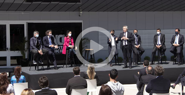 Alberto Fernández inauguró el hospital municipal Kirchner en Maquinista Savio