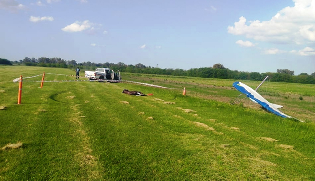 Falleció un empresario escobarense al sufrir un accidente en ala delta