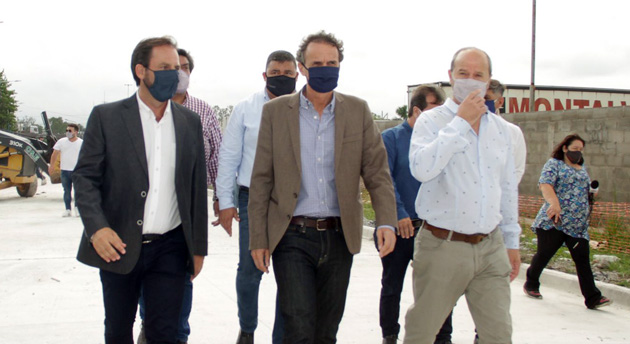 Gabriel Katopodis supervisó el avance de dos obras en Garín y Maquinista Savio