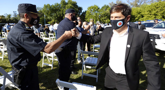 Kicillof y Berni presentaron 50 nuevos vehículos para la lucha contra el delito
