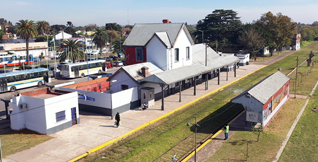 Trenes Argentinos trabaja en la puesta en valor de la estación de Garín