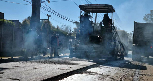 El Municipio comenzó en Maschwitz la obra de asfalto de la calle La Pista
