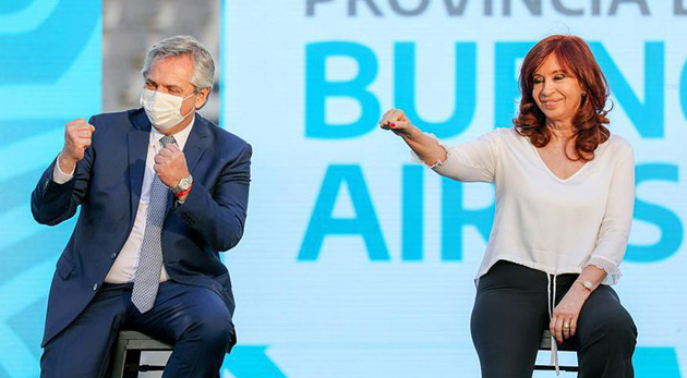 Alberto Fernández y Cristina Kirchner encabezarán hoy un acto en Garín
