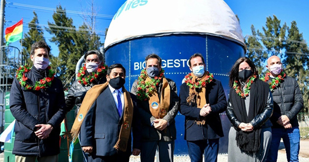 Cabandié y Sujarchuk inauguraron un biodigestor en el barrio Lambertuchi