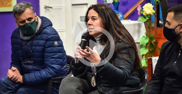 Laura Guazzaroni encabezó una reunión con vecinos y la Pastoral Unida de Garín