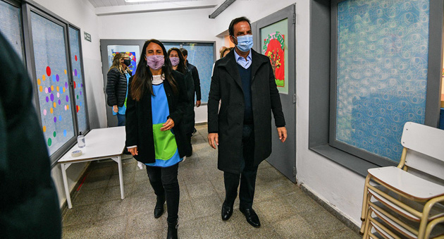 El Intendente recorrió las nuevas aulas del Jardín Municipal de Maschwitz