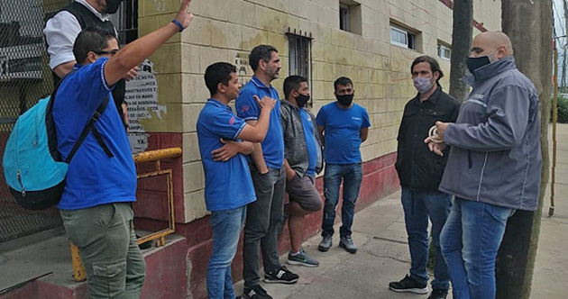 Nicolás del Caño se reunió con choferes de la línea 60 en Maschwitz