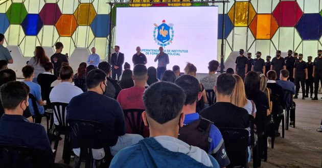 Alberto Ramil encabezó un acto en su primer día como intendente interino