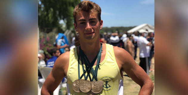 El escobarense Manuel Orero ganó cinco oros en el Sudamericano de Canotaje