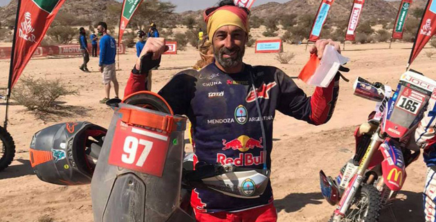 Motociclista de Maschwitz logró terminar el Rally Dakar 2022 en Arabia Saudita