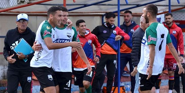 Lautaro Montani, el grito de gol escobarense en la victoria de Armenio