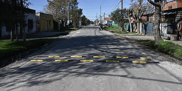 Finalizó en Villa Alegre la obra de asfalto de seis cuadras de la calle Fateche