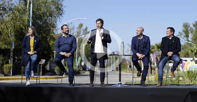Axel Kicillof inauguró en Escobar la repavimentación de la ruta 25