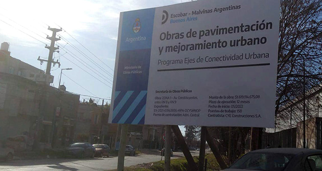 Dudas sobre la repavimentación de la avenida Constituyentes en Garín