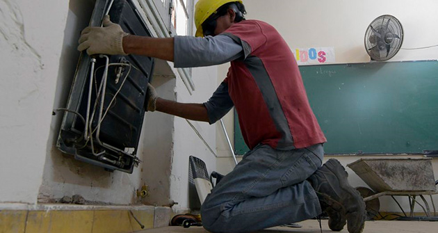 Escuelas bajo cero: obras en marcha y compra de cuarenta calefactores
