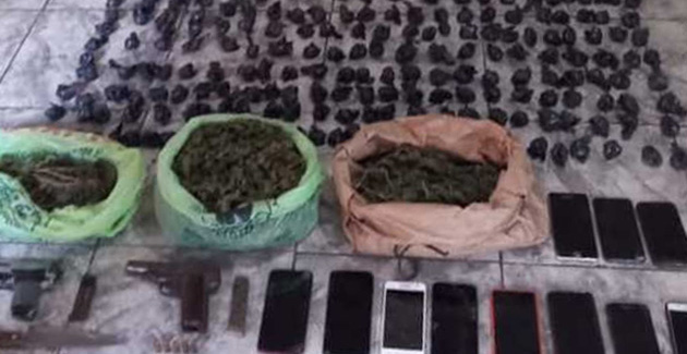 Secuestran armas y más de 2,5 kilos de marihuana en una vivienda de Garín