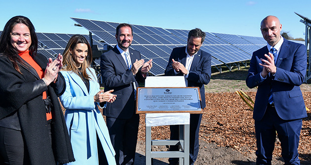 Energía limpia: Sujarchuk inauguró en Loma Verde el parque solar municipal