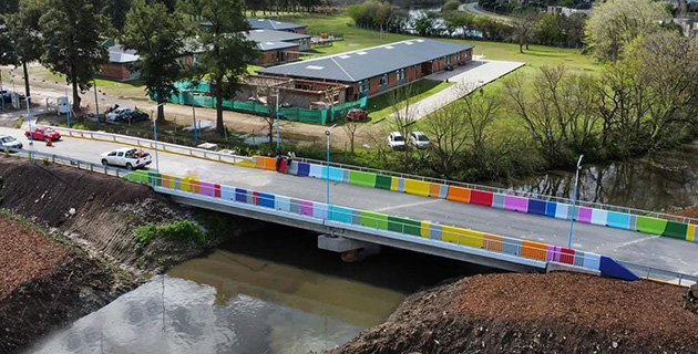 Quedó inaugurado el puente vial que une a Maschwitz y Benavídez